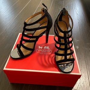 COACH SUEDE GLADIATOR HEELS